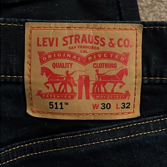 Men’s Levi’s 511 Denim Jeans, 30W 32L - Picture 2 of 4